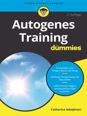 cover image of Autogenes Training f&uuml;r Dummies